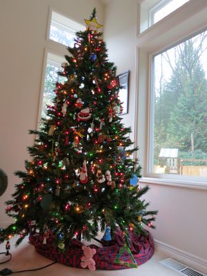 アメリカの家庭 クリスマスツリー シアトルで国際結婚ﾟ ﾟ Wiffy Happy Book